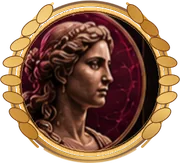 Pheme marble portrait medallion